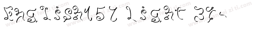 English157 Light BT字体转换